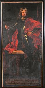 Portret van Frederik Willem vrijheer Van Quadt by Theodorus Caenen
