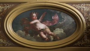 Putto met attributen van de herfst