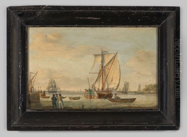 Zeegezicht met diverse boten op het water - view 1