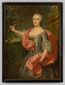 Portret van Elisabeth Agnes Jacoba van Nassau-la Lecq by Jean Fournier