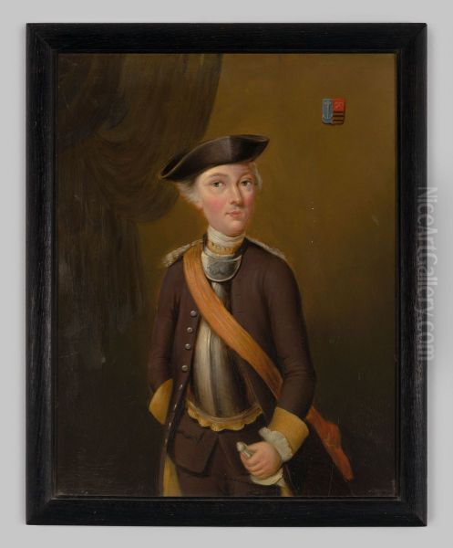 Portret van onbekende jongeman in militair kostuum. - view 1