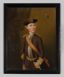 Portret van onbekende jongeman in militair kostuum. Portret van onbekende jongeman in militair kostuum.