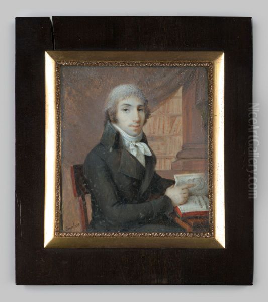 Miniatuurportret van Louis Flament - view 1