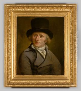 Zelfportret van Adriaan de Lelie by Adriaan de Lelie
