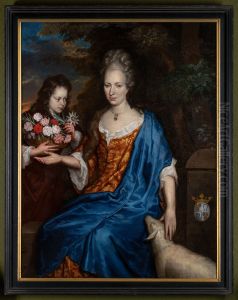 Portret van Joanna Anna van Zwethen en haar zoon