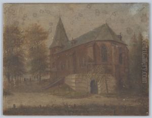 Gezicht op een kerk Gezicht op een kerk