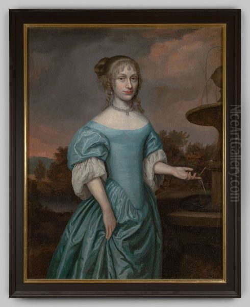 Portret van een onbekende jonge vrouw - view 1