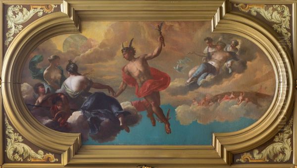 Mythologische voorstelling met Mercurius - view 1