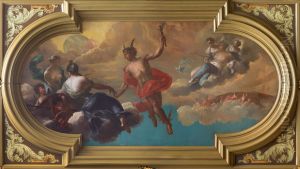 Mythologische voorstelling met Mercurius Mythologische voorstelling met Mercurius