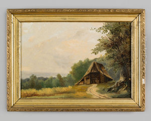 Landschap met schaapskooi Landschap met schaapskooi