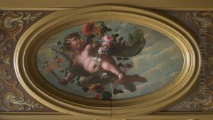 Putto met attributen van de lente