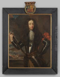 Portrait of Willem III van Oranje-Nassau (1650-1702) by Caspar Netscher