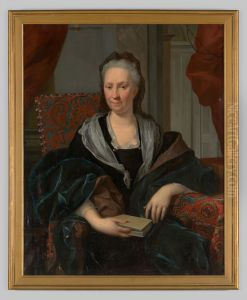 Portret van Catharina de Hochepied by Nikolaas Verkolje