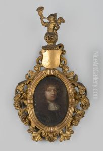 Miniatuurportret van een man Miniatuurportret van een man