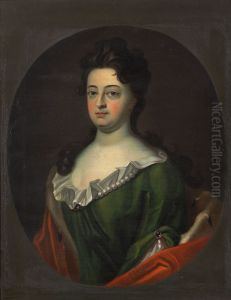 Portret van Sophia Charlotte van Hannover by Friedrich Wilhelm Weidemann