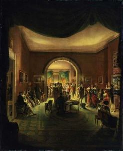 The Tea Party. by Henry Sargent