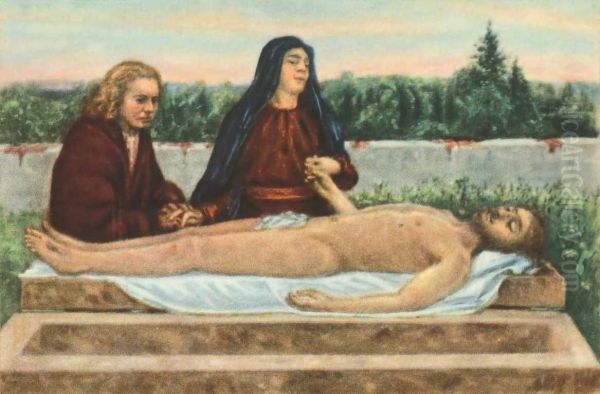 Pieta. Maria und Johannes trauernd am Leichnam Christi - view 1