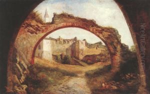 Gate of the Nemetujvar Fortress by Karoly Telepy