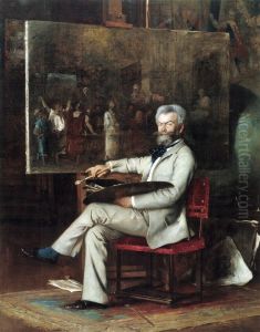 Portrait of Mihaly Munkacsy by Hans Temple