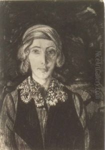Portrait of Eugenia Dunin-Borkowska, "Ms. B" by Stanislaw Ignacy Witkiewicz (Witkacy)