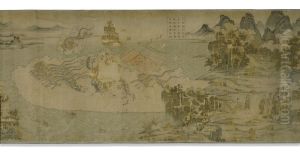 Nymph of the Luo River, British copy by Gu Kaizhi