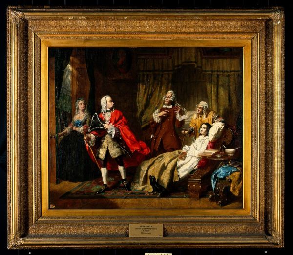 Oliver Goldsmith's medical advice rejected by his patient in favour of the advice of the apothecary. - view 1
