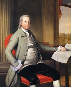 Portrait of Connecticut Founding Father Oliver Wolcott by Ralph Earl
