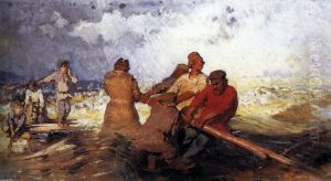 The Storm on the Volga by Repin Iliya