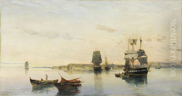 Anchored boats - view 1