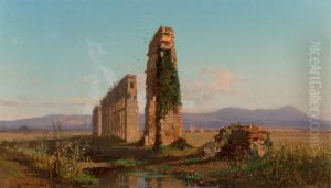 Ruins of the Aqueduct on the Roman Campagna by Alessandro la Volpe
