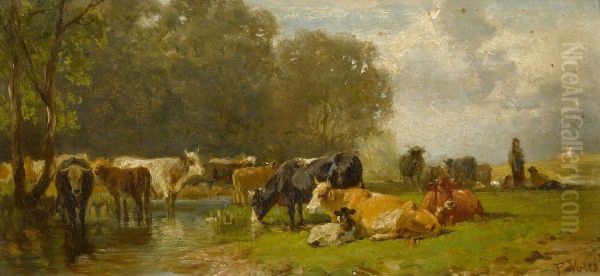 Cows in the pasture - view 1