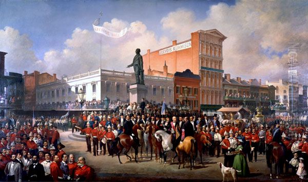 Volunteer Firemen's Parade, March 4th 1872 - view 1