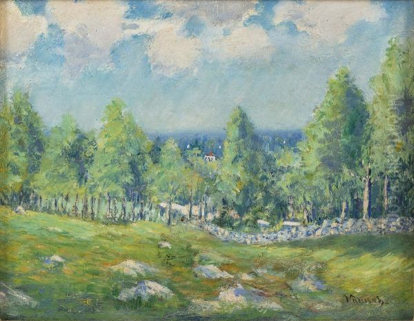 Landscape with Stone Wall - view 1