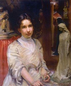 Portrait ofBessie Potter Vonnoh(1872-1955) by Robert Vonnoh