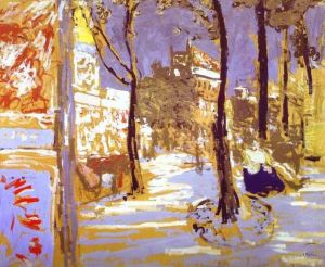 Le Boulevard des Battignolles by Jean-Edouard Vuillard