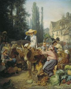 Market in Fontainebleau Market in Fontainebleau