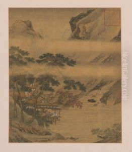 <<chou ying lin xi shui ge tu ye>> by Qiu Ying