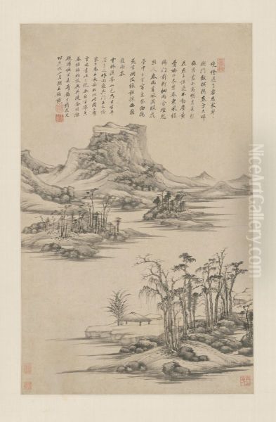<<wang jian fang ni yun lin xi ting shan se tu zhou>> - view 1