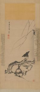 <<zhu da yang liu yu qin tu zhou>> by Bada Shanren