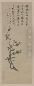 <<tang yin mo mei tu zhou>> by Tang Yin