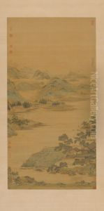 <<chou ying lian xi yu yin tu zhou>> by Qiu Ying