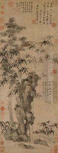 <<ni zan wu zhu xiu shi tu zhou>> by Ni Zan