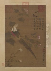 <<zhao ji fu rong jin ji tu zhou>> by Emperor Huizong of Song