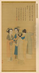 Court Ladies of the Former Shu by Tang Yin