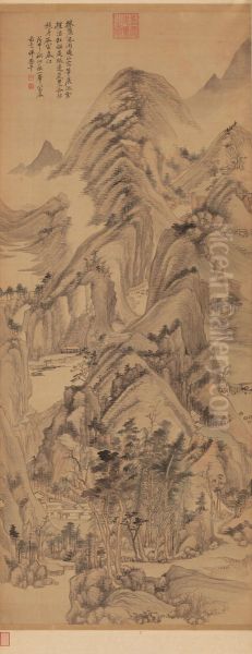 <<yun shou ping fu chun shan tu zhou>> - view 1