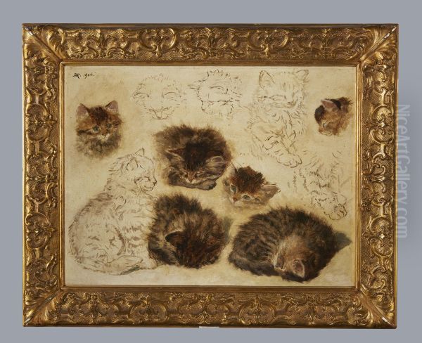 Studie van elf poezen, Henriette Ronner-Knip, 1904 - view 1