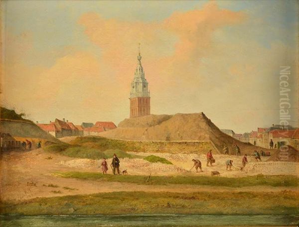Afbraak van de stadsmuur in Nijmegen - view 1