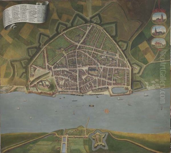 Vogelvluchtgezicht van Nijmegen - view 1