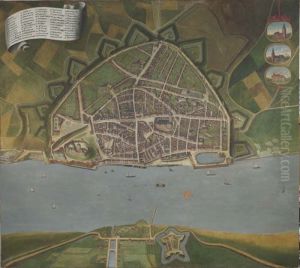 Vogelvluchtgezicht van Nijmegen Vogelvluchtgezicht van Nijmegen