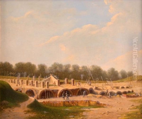 Bouw van het fort 'Kijk in de Pot' - view 1